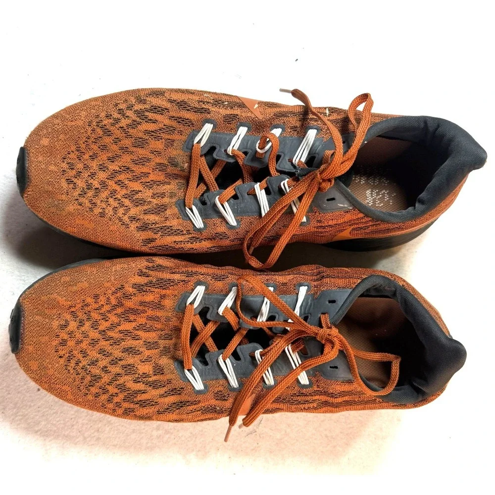 Nike‎ Air Zoom Texas Longhorn Pegasus Running Shoes Mens Size 13 Orange Sneakers